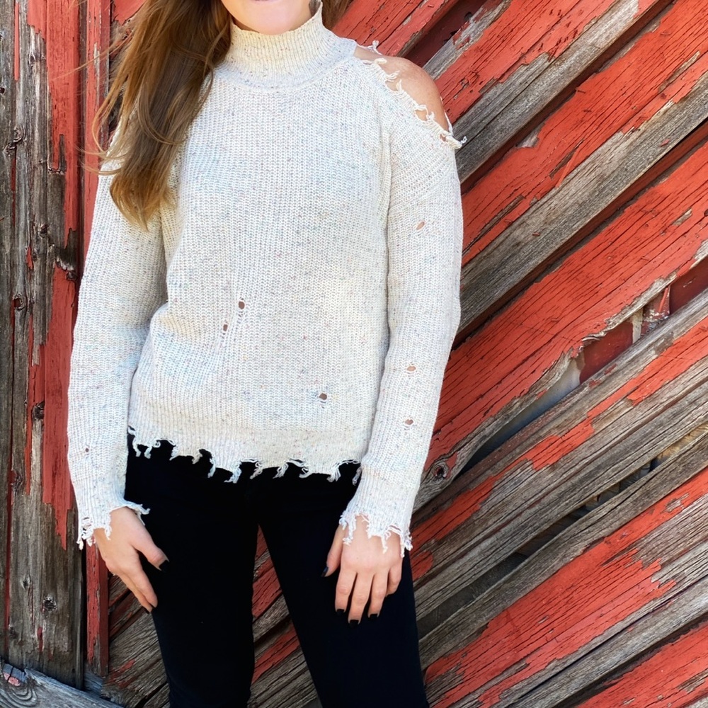 Off the shoulder sweater